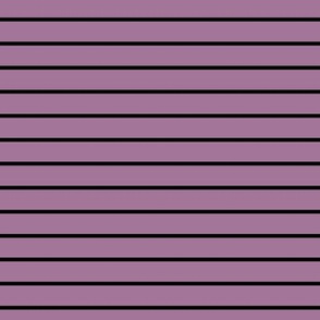 Mauve Pin Stripe Pattern Horizontal in Black