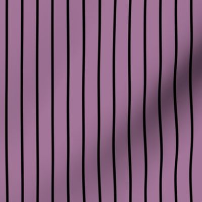 Mauve Stripe Pattern Vertical in Black