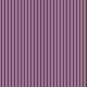 Small Mauve Pin Stripe Pattern Vertical in Black