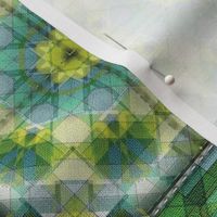 Blue ,Green and yellow quilt blocks