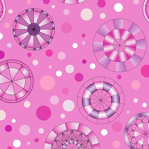 Pink Mandalas & Dots (Home Decor Version)