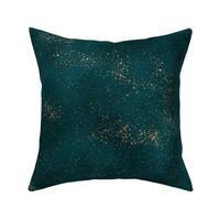 Copperfants -  copper glitter stardust on teal and emerald