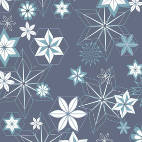 Flower snowflakes