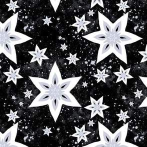 Papercut Celestial Christmas Stars - six inch repeat