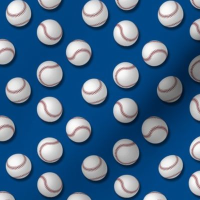 Baseballs on Blue