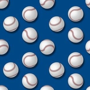 Baseballs on Blue