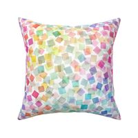 Confetti party plaids Geometric Multicolor Rainbow Medium