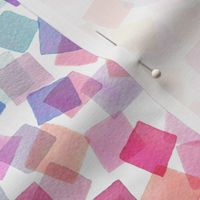 Confetti party plaids Geometric Multicolor Rainbow Medium