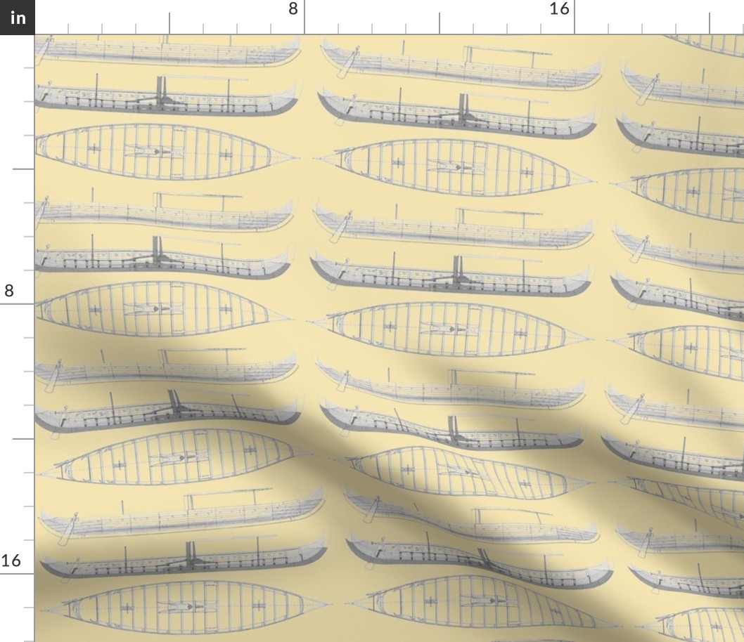 Light yellow Gokstad Longship