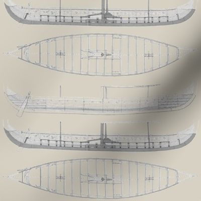 lightest tan Gokstad Longship