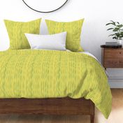 Hand drawn Stripes - Green on Yellow