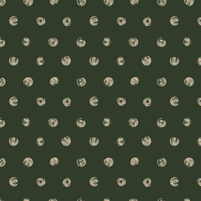 Organic polka dots earthy