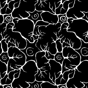 Neuron Wonderland White on Black