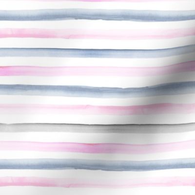 rainbow stripe pink blue gray 1/2 inch