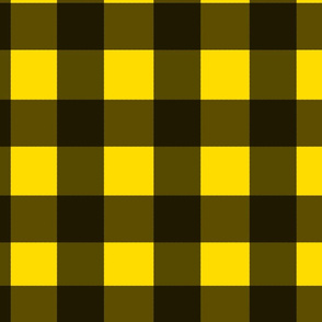 Yellow and black , Gingham  checkered ,buffalo ,plaid pattern