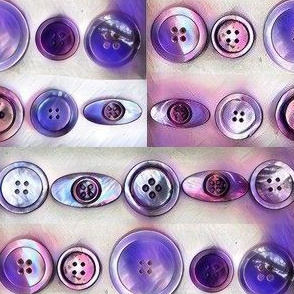 Purple, Pink & White Antique Button Lines