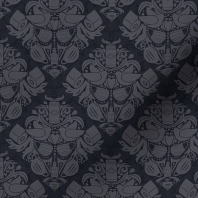 COVID daMASK in Black, Light on Dark, Medium