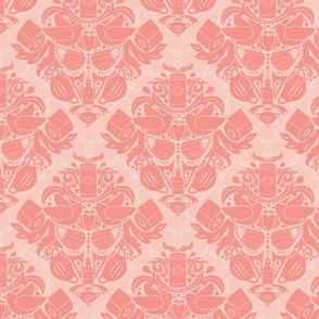 COVID daMASK in Pink, Dark on Light, Medium