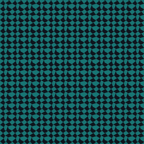 turquoise and black geometric mess 10