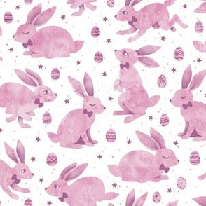 Pastel Pink Easter Bunnies