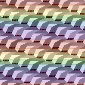 Geometric Hats - Micro Rainbow