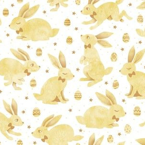 Pastel Yellow Easter Bunnies