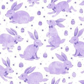 Pastel Purple Easter Bunnies