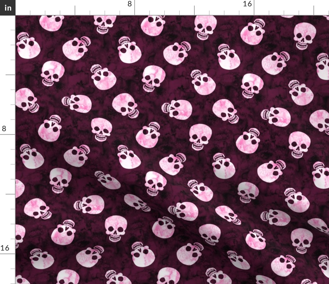 Happy Skull Scatter Pink