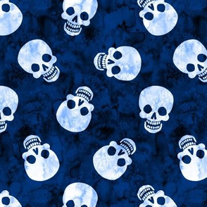 Happy Skull Scatter Blue