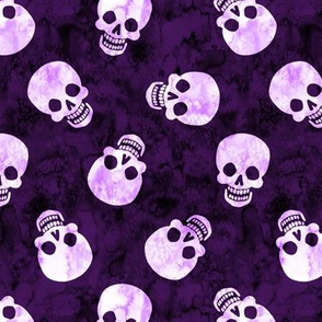 Happy Skull Scatter Purple