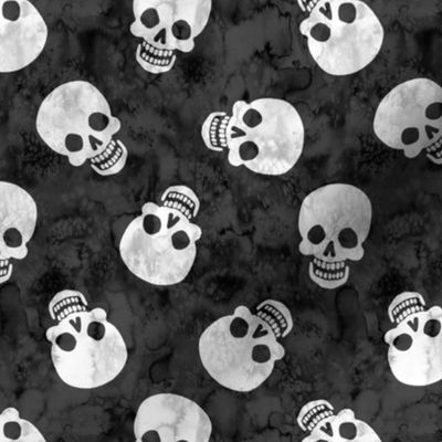 Happy Skull Scatter Grey