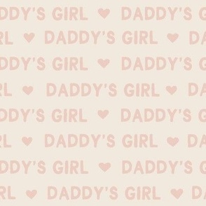 Pink Daddy's girl fabric Valentines Day fabric 