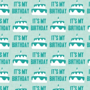 Birthday Cake - It's my birthday - mint - LAD20