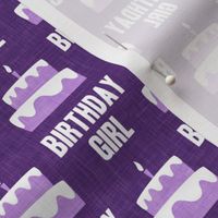 Birthday Girl - Birthday Cake - purple - LAD20