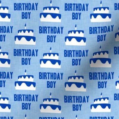 Birthday Boy - Birthday Cake - blue - LAD20
