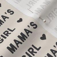 Mama's girl valentine's day fabric in charcoal