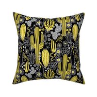 Sonoran Cactus (Yellow and Gray)