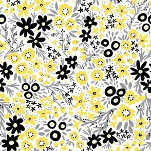 Rustic Wildflower (Yellow and Gray)