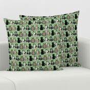 cats and the owl mini fix cats eye green and gray textured