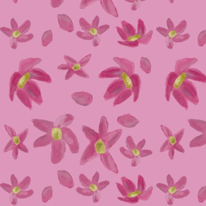 Pink falling flowers