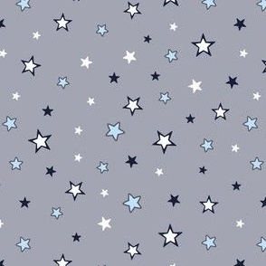 Little stars on gray