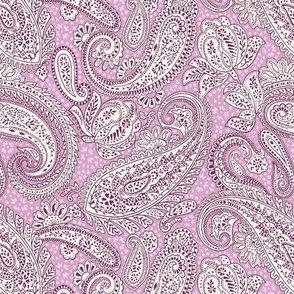 very small Paisley Positivity - lilac tones