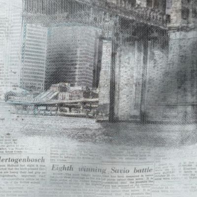 Castle Bridge Newsprint