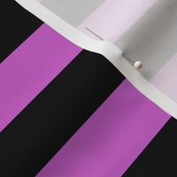 Large Fuchsia Awning Stripe Pattern Horizontal in Black