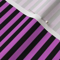 Fuchsia Bengal Stripe Pattern Horizontal in Black