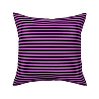 Fuchsia Bengal Stripe Pattern Horizontal in Black