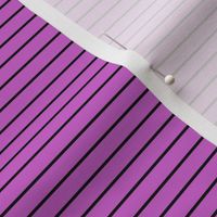 Small Fuchsia Pin Stripe Pattern Horizontal in Black