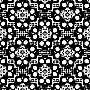 White and Black Skulls Forever