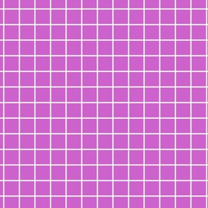 Fuchsia Grid Pattern with White Lines