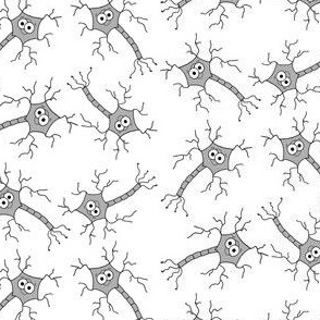 Cute Neuron - multi directional on white